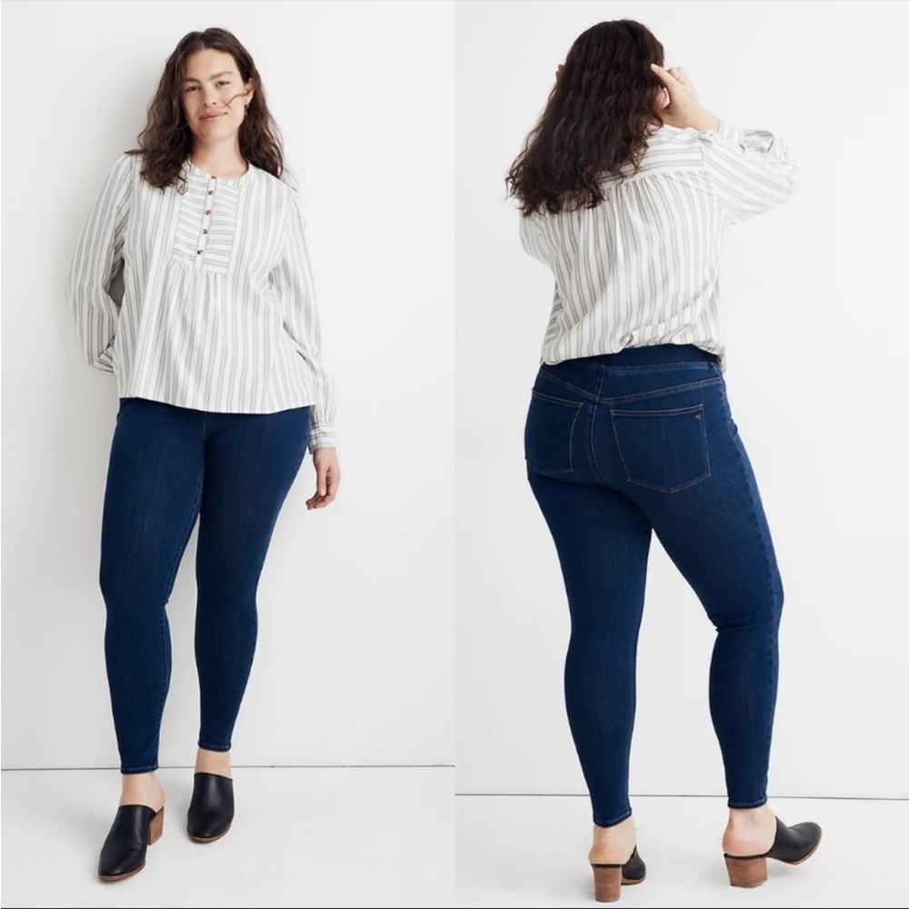 Madewell Roadtripper Pull On Jeans/Jeggings in Everman Wash AA620